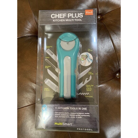 Chef Plus Kitchen Multi Tool 11-in-1: Can Opener, Peeler, Knife and More! NEW - Picture 1 of 2